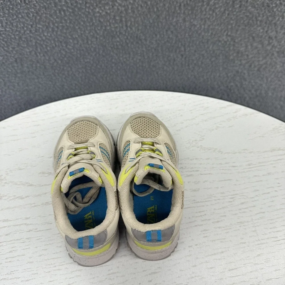 ZARA Kids Athletic Sneakers in Tan US Size 6 EUR 22